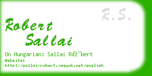 robert sallai business card